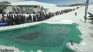 Insane ski fail - Imgflip