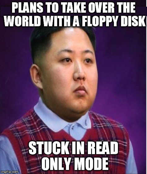 PLANS TO TAKE OVER THE WORLD WITH A FLOPPY DISK STUCK IN READ ONLY MODE | made w/ Imgflip meme maker