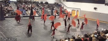 Assembly Line Winter Guard 2015 | image tagged in gifs,winter guard,robin williams,flag feature,senior guard | made w/ Imgflip video-to-gif maker