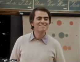 Carl Sagan's got this! | image tagged in gifs,carl sagan,cosmos,teaching children | made w/ Imgflip video-to-gif maker