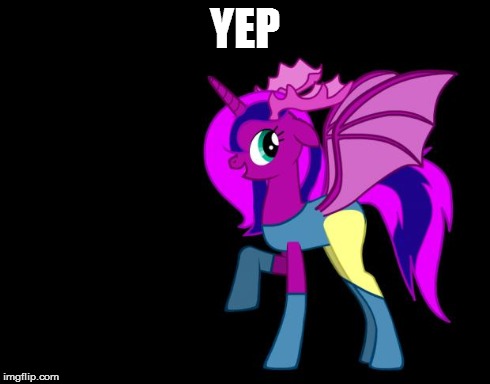 pony creator silly ponies | YEP | image tagged in pony creator silly ponies | made w/ Imgflip meme maker