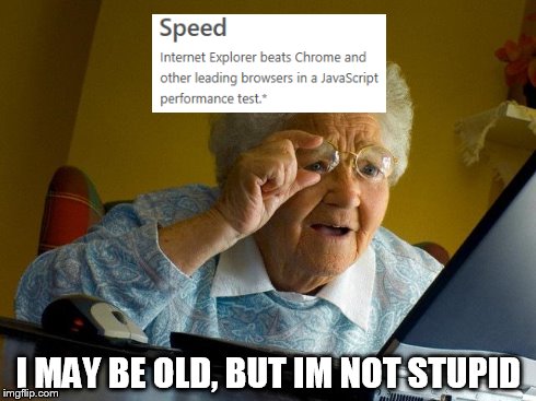 Grandma Finds The Internet Meme | I MAY BE OLD, BUT IM NOT STUPID | image tagged in memes,grandma finds the internet | made w/ Imgflip meme maker