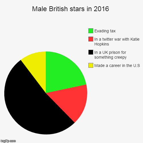 Controversial Celebrity Pie NSFW | image tagged in funny,pie charts,celebrity,uk,social media,tabloids | made w/ Imgflip chart maker