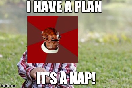 Evil Toddler | I HAVE A PLAN IT'S A NAP! | image tagged in memes,evil toddler,its a trap | made w/ Imgflip meme maker