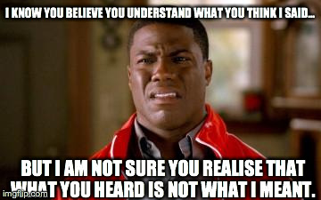 dumbshit | I KNOW YOU BELIEVE YOU UNDERSTAND WHAT YOU THINK I SAID... BUT I AM NOT SURE YOU REALISE THAT WHAT YOU HEARD IS NOT WHAT I MEANT. | image tagged in dumbshit | made w/ Imgflip meme maker
