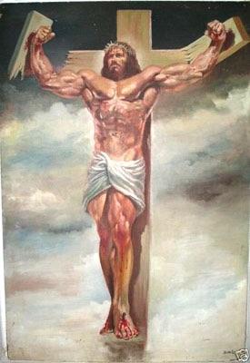 High Quality Muscle Jesus Blank Meme Template