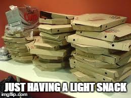 Empty Boxes | JUST HAVING A LIGHT SNACK | image tagged in empty boxes | made w/ Imgflip meme maker