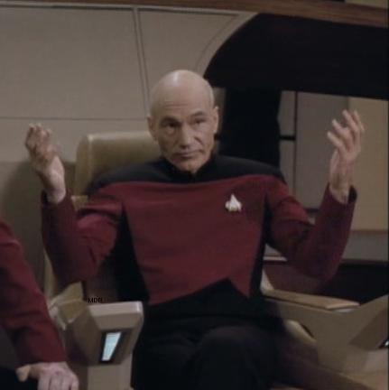 Picard hands apart Blank Meme Template