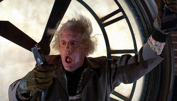 Doc Brown Clock Blank Meme Template