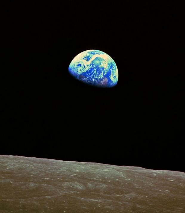 High Quality Earth Rise Apollo 8 Blank Meme Template