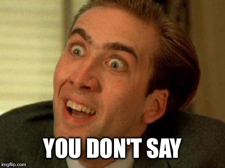 Nick Cage | YOU DON'T SAY | image tagged in nick cage | made w/ Imgflip meme maker