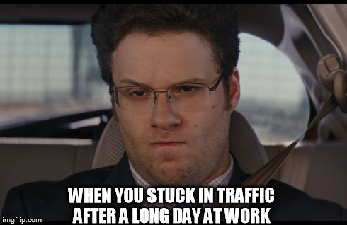 WHEN YOU STUCK IN TRAFFIC AFTER A LONG DAY AT WORK | image tagged in gifs,funny,memes | made w/ Imgflip meme maker