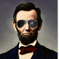 High Quality Hipster Lincoln Blank Meme Template