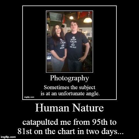 Human Nature | image tagged in funny,demotivationals | made w/ Imgflip demotivational maker