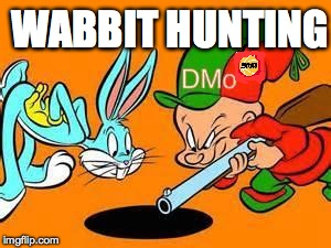 WABBIT HUNTING | image tagged in dmo fudd | made w/ Imgflip meme maker