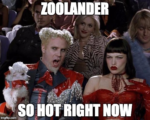 Mugatu So Hot Right Now | ZOOLANDER SO HOT RIGHT NOW | image tagged in memes,mugatu so hot right now,meme | made w/ Imgflip meme maker