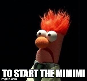 Crazy Muppet | TO START THE MIMIMI | image tagged in crazy muppet | made w/ Imgflip meme maker