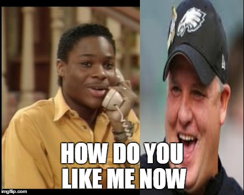 DeMarco Murray | HOW DO YOU LIKE ME NOW | image tagged in demarco murray,chip kelly | made w/ Imgflip meme maker