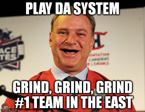 PLAY DA SYSTEM GRIND, GRIND, GRIND #1 TEAM IN THE EAST | made w/ Imgflip meme maker