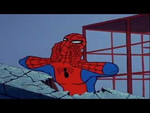 Spiderman yelling Blank Meme Template