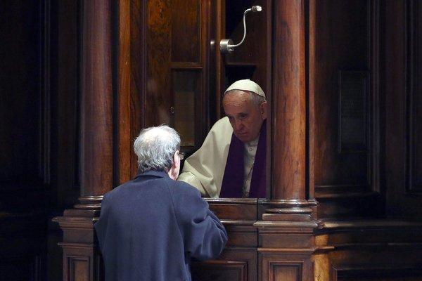 High Quality Pope Francis in Confessional Blank Meme Template