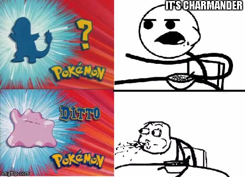 Who's that pokemon? | IT'S CHARMANDER | image tagged in ditto | made w/ Imgflip meme maker