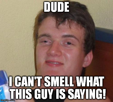 10 Guy | DUDE I CAN'T SMELL WHAT THIS GUY IS SAYING! | image tagged in memes,10 guy | made w/ Imgflip meme maker