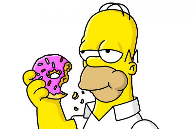 High Quality Homer Simpson Donut Blank Meme Template