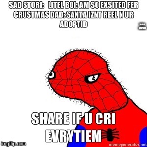 This is a repost I want to see reactions | THIS IS A REPOST | image tagged in memes,spooderman | made w/ Imgflip meme maker