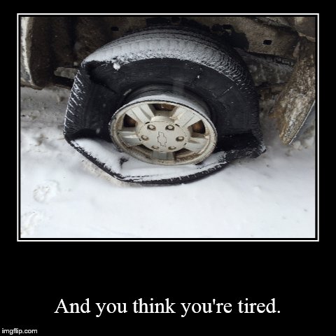 Feeling a little flat? | image tagged in funny,demotivationals | made w/ Imgflip demotivational maker