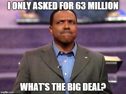 Puzzled Creflo Meme | I ONLY ASKED FOR 63 MILLION WHAT'S THE BIG DEAL? | image tagged in puzzled,creflo,dollar,big deal | made w/ Imgflip meme maker