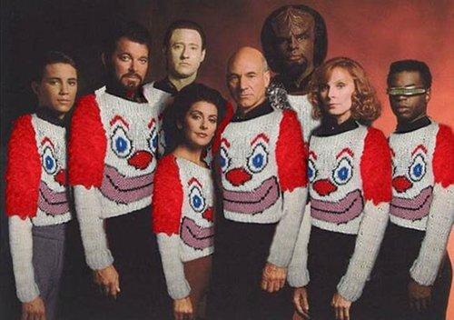 Star Trek: TNG Clown Sweaters Blank Meme Template
