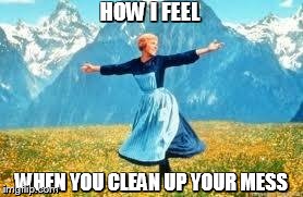Look At All These Meme | HOW I FEEL WHEN YOU CLEAN UP YOUR MESS | image tagged in memes,look at all these | made w/ Imgflip meme maker