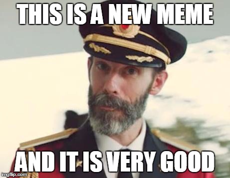 Captain Obvious | THIS IS A NEW MEME AND IT IS VERY GOOD | image tagged in captain obvious | made w/ Imgflip meme maker