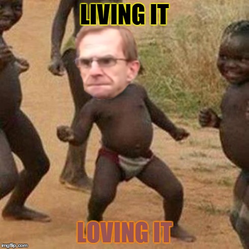 Third World Success Kid Meme | LIVING IT LOVING IT | image tagged in memes,third world success kid | made w/ Imgflip meme maker