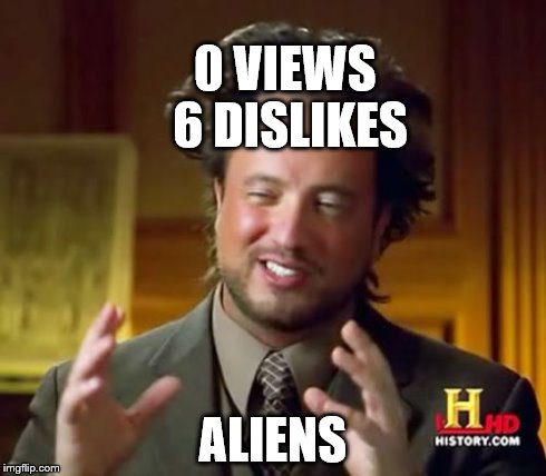 Ancient Aliens Meme | 0 VIEWS 6 DISLIKES ALIENS | image tagged in memes,ancient aliens | made w/ Imgflip meme maker