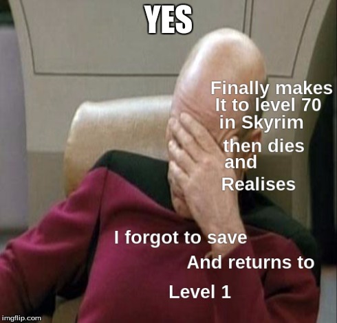 noooooooo | YES | image tagged in skyrim | made w/ Imgflip meme maker