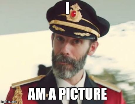 Captain Obvious | I AM A PICTURE | image tagged in captain obvious | made w/ Imgflip meme maker