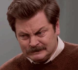 Crying Ron Swanson Blank Meme Template