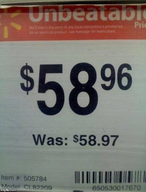 Well played Wal-Mart | image tagged in a tragedy at walmart,wtf | made w/ Imgflip meme maker