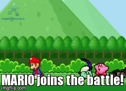 Mario. Letsago! | image tagged in gifs,mario | made w/ Imgflip video-to-gif maker