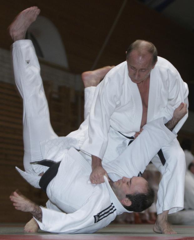 Putin judo Blank Meme Template
