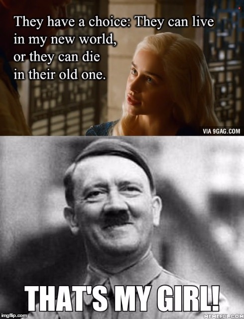 image tagged in game of thrones,hitler | made w/ Imgflip meme maker