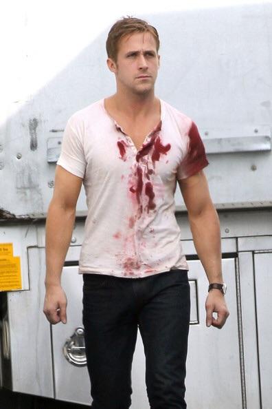Ryan Gosling Bloody Shirt Blank Meme Template
