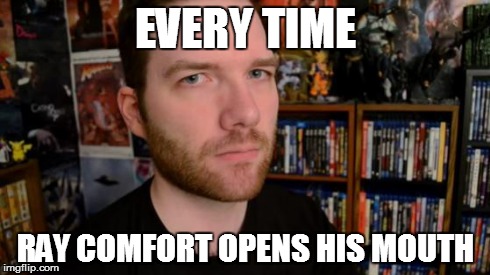 Stuckmann Stare | EVERY TIME RAY COMFORT OPENS HIS MOUTH | image tagged in stuckmann stare,religion | made w/ Imgflip meme maker