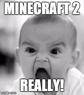 Angry Baby Meme | MINECRAFT 2 REALLY! | image tagged in memes,angry baby | made w/ Imgflip meme maker