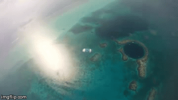 Oh Hey Hey. | image tagged in gifs,skidiving,ocean,close encounters | made w/ Imgflip video-to-gif maker