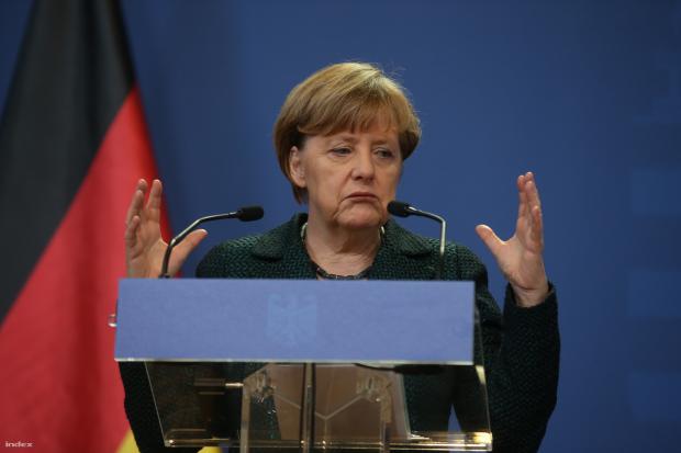 merkel podium Blank Meme Template