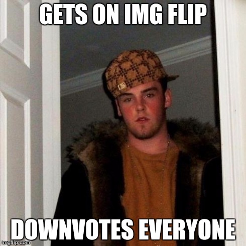 Scumbag Steve | GETS ON IMG FLIP DOWNVOTES EVERYONE | image tagged in memes,scumbag steve | made w/ Imgflip meme maker