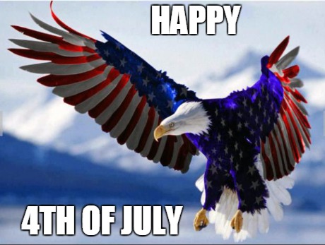 4th of July | HAPPY 4TH OF JULY | image tagged in cool eagle,4th of july | made w/ Imgflip meme maker